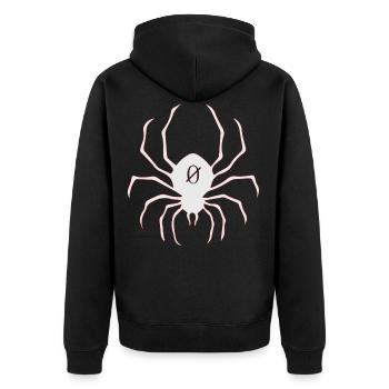 Koro the chief of the phantom brigad - Unisex Premium Organic Zip Hoodie - black - Back - Nico (187cm)