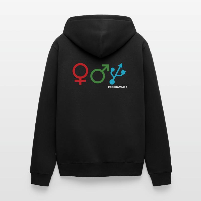 Programming Decipher Codes Computer Technician Unisex Premium Organic Zip Hoodie