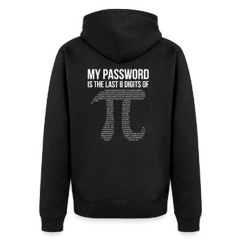 Cadeau de mathématicien drôle de citation de maths - Veste à capuche bio Premium Unisexe - noir - Dos - Nico (187cm)