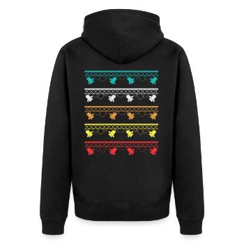 Hanging Spotlights Lighting Engineer Light Job - Unisex Premium Organic Zip Hoodie - black - Back - Nico (187cm)