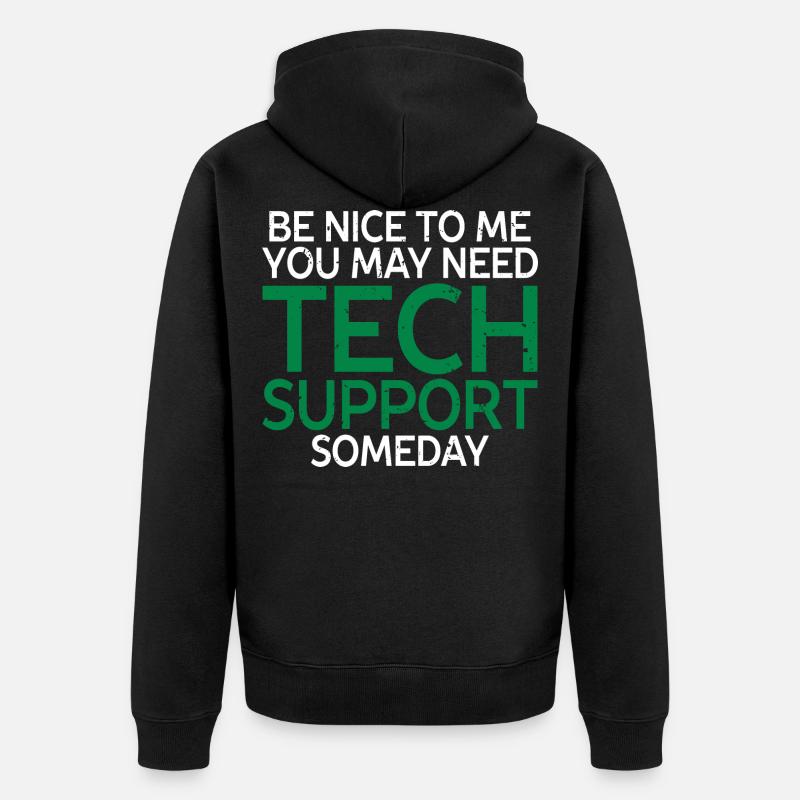 programmierer, evolution, computer, nerd - Unisex Premium Bio Zip Hoodie - Schwarz
