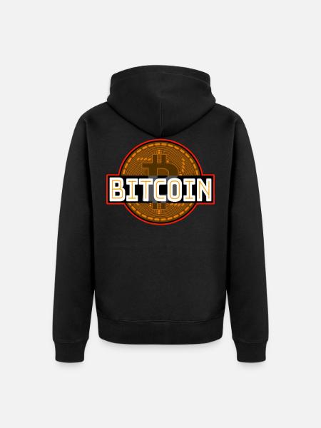 Bitcoin Krypto Bitcoinshirt - Unisex Premium Bio Zip Hoodie - Schwarz