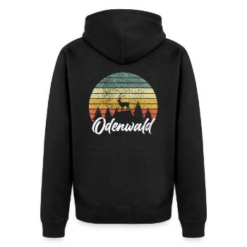 Odenwälder Odenwald cadeau - Veste à capuche bio Premium Unisexe - noir - Dos - Nico (187cm)