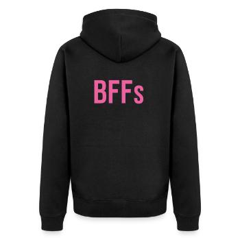BFFs Best Friends Forever - Meilleurs Amis pour Deux - Veste à capuche bio Premium Unisexe - noir - Dos - Nico (187cm)