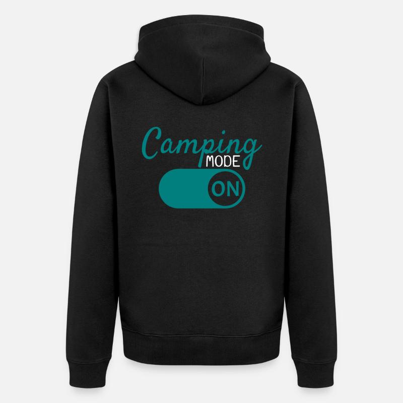 Mode de camping à - Veste à capuche bio Premium Unisexe - noir