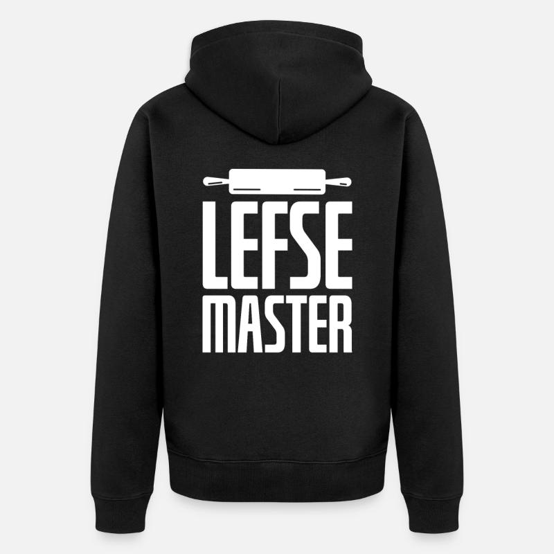 Lefse Master - Unisex Premium Bio Zip Hoodie - Schwarz