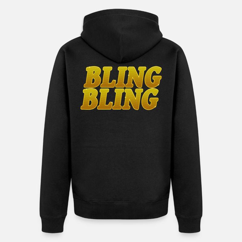 Bling Bling - Veste à capuche bio Premium Unisexe - noir