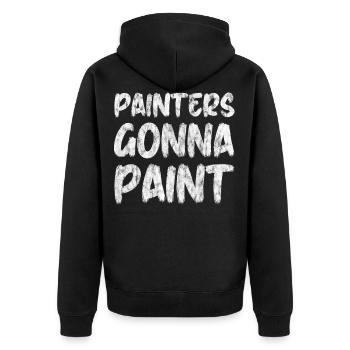 Painters Gonna Paint - Veste à capuche bio Premium Unisexe - noir - Dos - Nico (187cm)