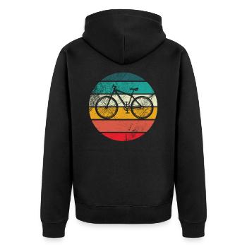 VTT Cadeau Enfants Vélo VTT Downhill - Veste à capuche bio Premium Unisexe - noir - Dos - Nico (187cm)