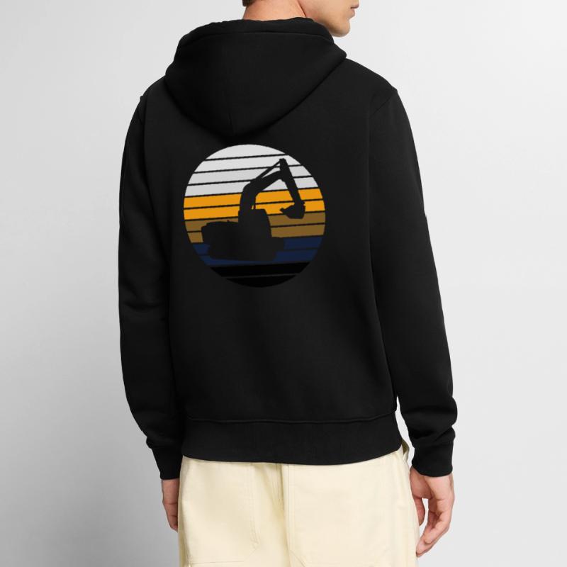 Baggerfahrer Baggern Baggerfahren Bagger Unisex Premium Bio Zip Hoodie