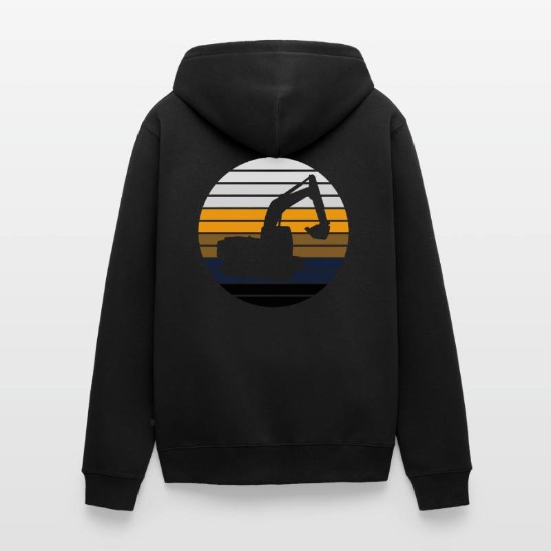 Baggerfahrer Baggern Baggerfahren Bagger Unisex Premium Bio Zip Hoodie