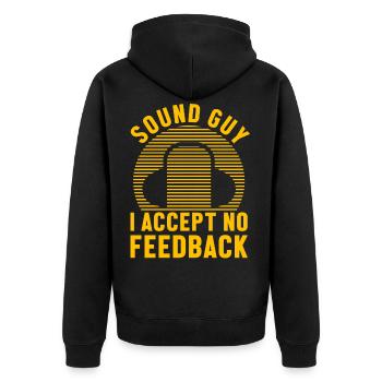 Ingénieur du son Musique Sound Guy Profession Cadeau - Veste à capuche bio Premium Unisexe - noir - Dos - Nico (187cm)