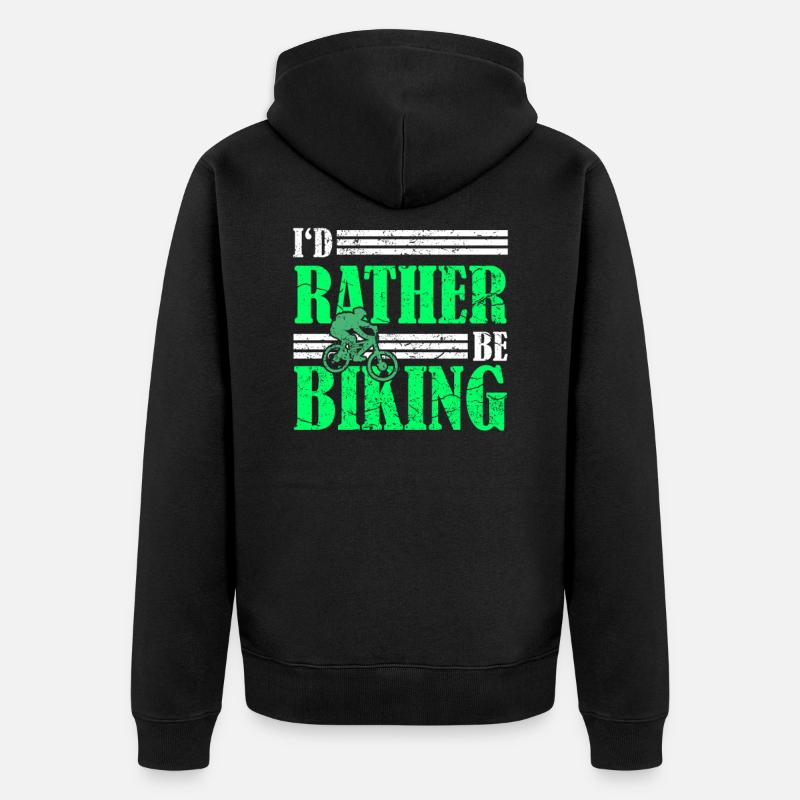VTT VTT descente - Veste à capuche bio Premium Unisexe - noir