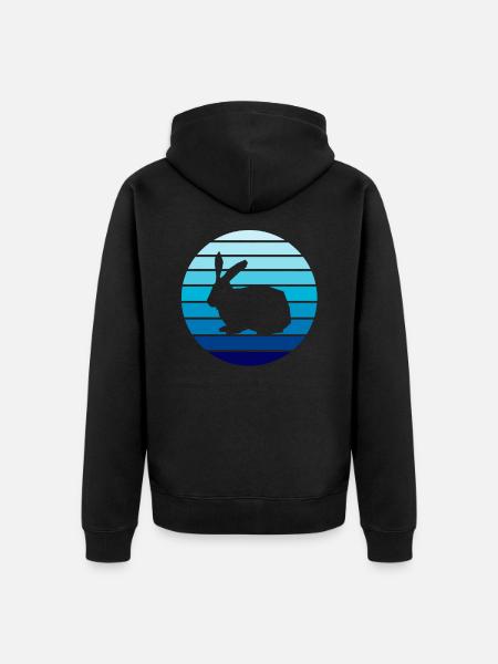 Lapin Lapin - Veste à capuche bio Premium Unisexe - noir