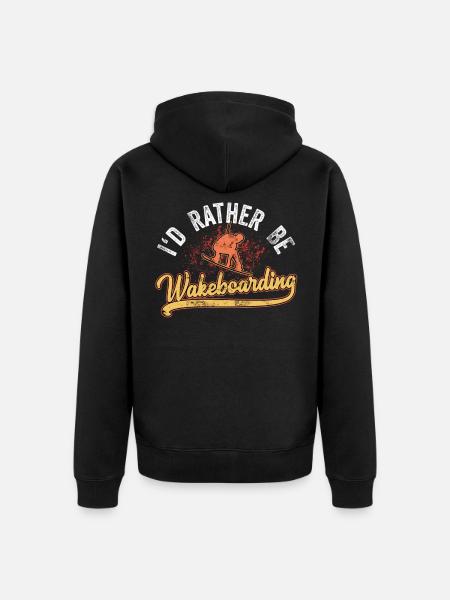 Wakeboard Wakeboarding Wakeboarder Wakeboarden - Unisex Premium Bio Zip Hoodie - Schwarz