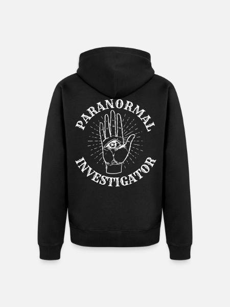 Paranormaler Ermittler - Unisex Premium Bio Zip Hoodie - Schwarz