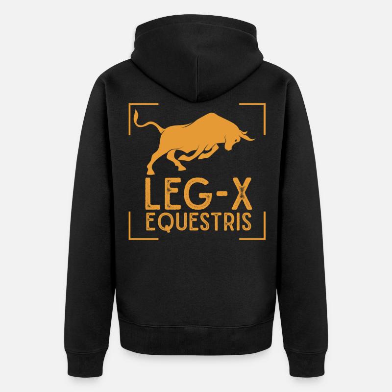 Legio X Equestris Julius Caesar - Unisex Premium Bio Zip Hoodie - Schwarz
