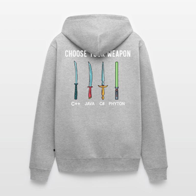 PHYTON PROGRAMMER Programming Encoder Encoding Unisex Premium Organic Zip Hoodie