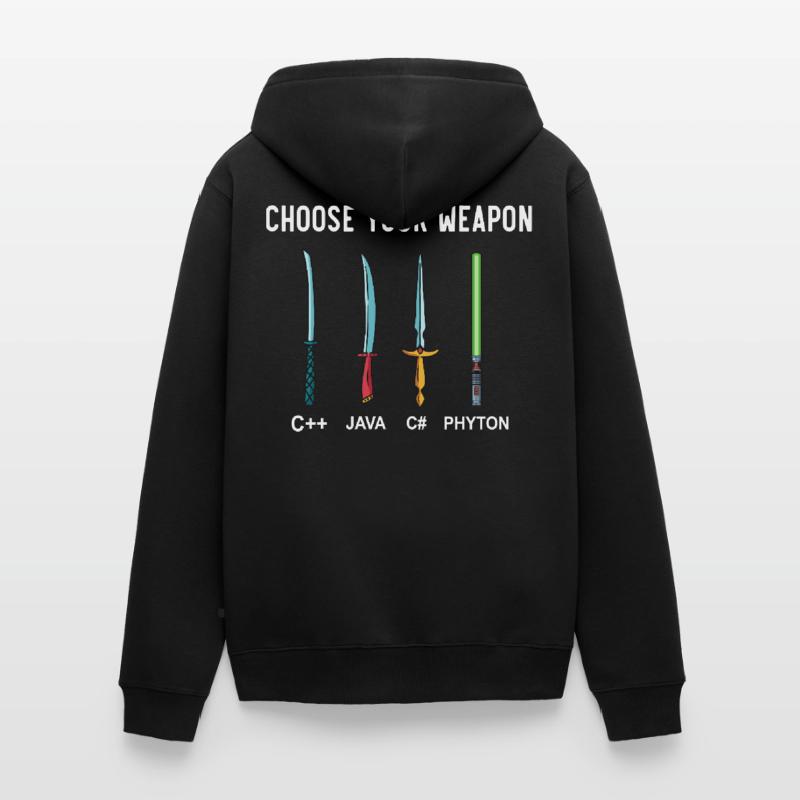 PHYTON PROGRAMMER Programmation Encodage d’encodeur Veste à capuche bio Premium Unisexe