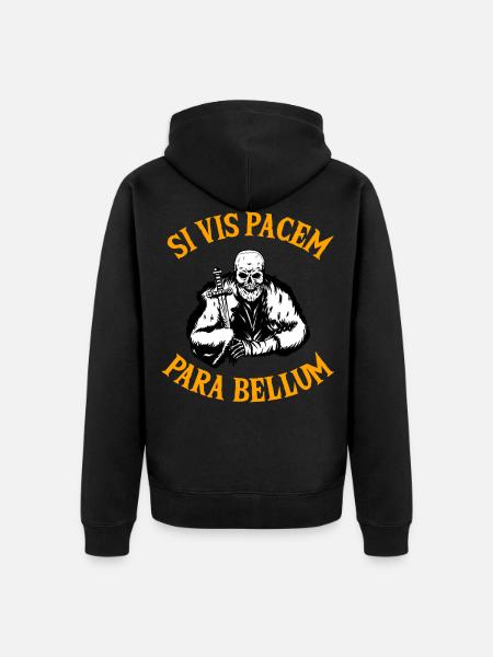 SI VIS Pacem Para Bellum - Felpa con cappuccio ecologica premium unisex - nero