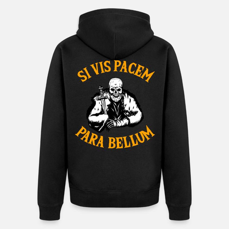 SI VIS Pacem Para Bellum - Felpa con cappuccio ecologica premium unisex - nero
