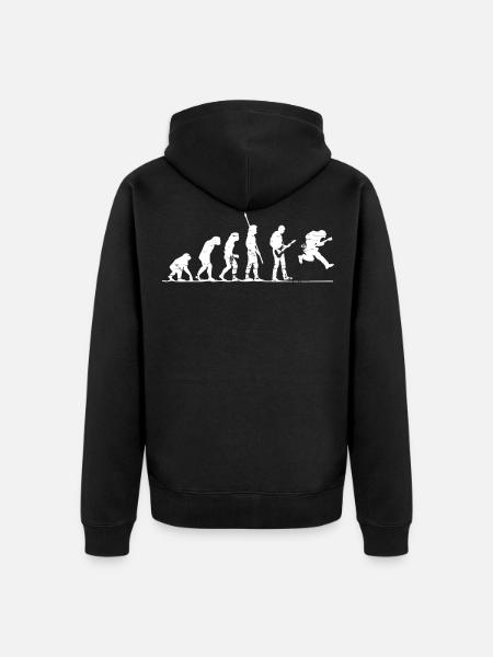 Guitariste Evolution, guitariste - Veste à capuche bio Premium Unisexe - noir