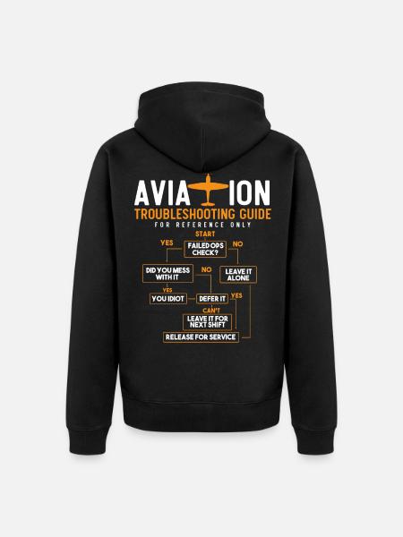 Lead Version Manual, Captain - Unisex Premium Organic Zip Hoodie - black