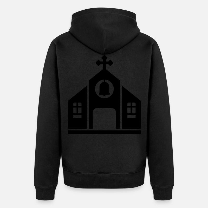Église - Veste à capuche bio Premium Unisexe - noir
