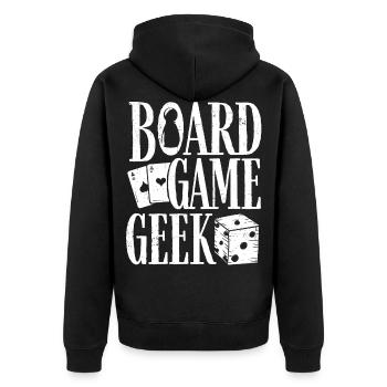 Jeu de société Geek, Jeu de société - Veste à capuche bio Premium Unisexe - noir - Dos - Nico (187cm)