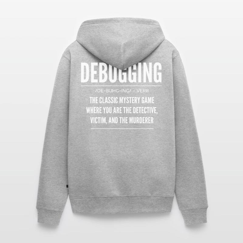 Debugging, Programmer, Encoder Unisex Premium Organic Zip Hoodie