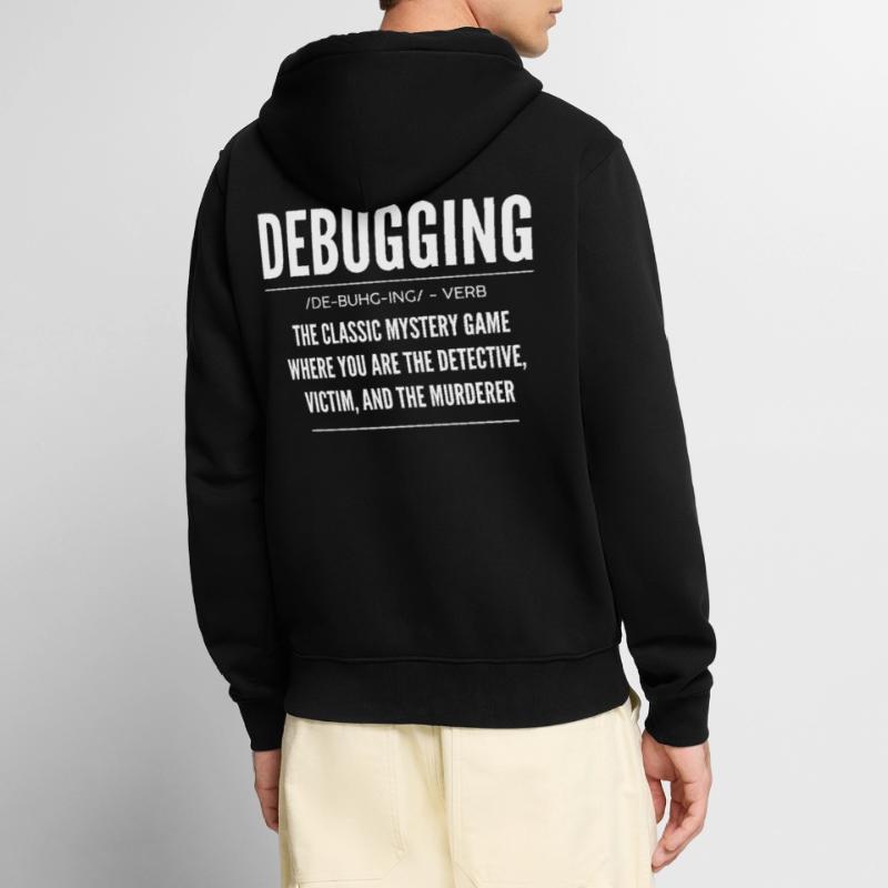 Débogage, Programmeur, Encodeur Veste à capuche bio Premium Unisexe