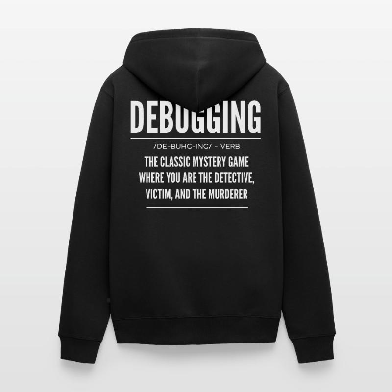 Debugging, Programmierer, Codierer Unisex Premium Bio Zip Hoodie