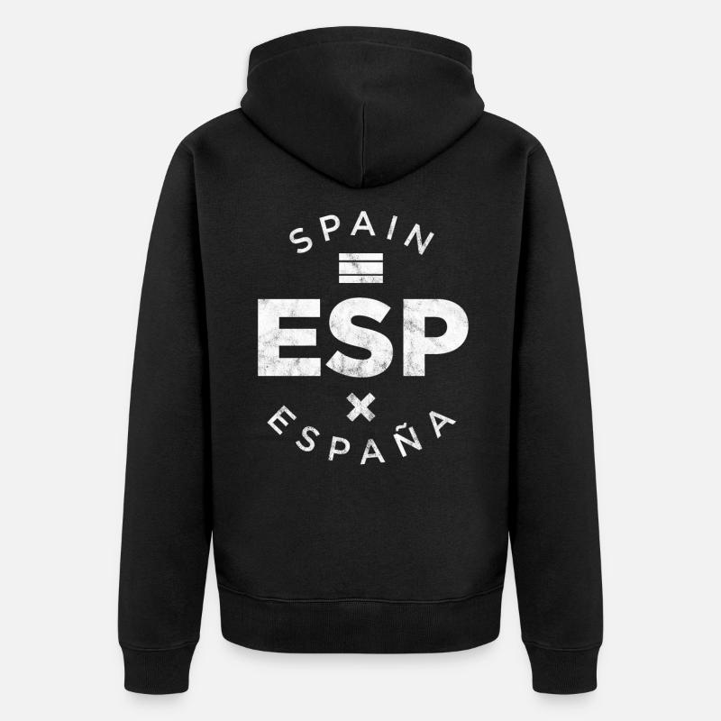 ESP, Espagne - Veste à capuche bio Premium Unisexe - noir