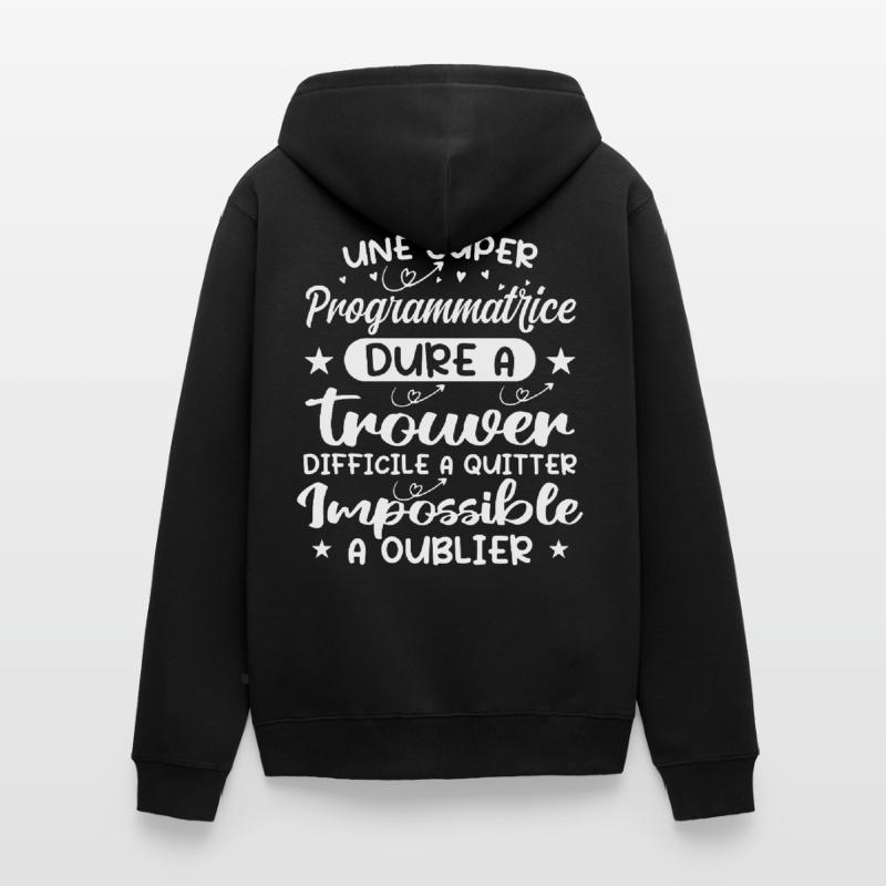 A Super Programmer - Programmer Gift Unisex Premium Organic Zip Hoodie