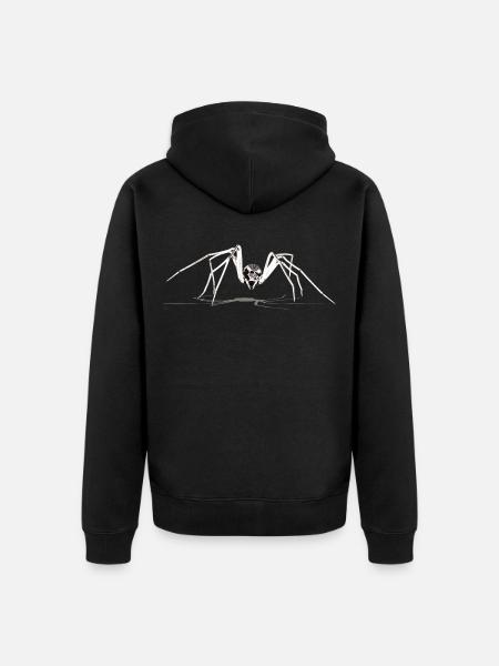 spider, spider, spider, - Unisex Premium Organic Zip Hoodie - black
