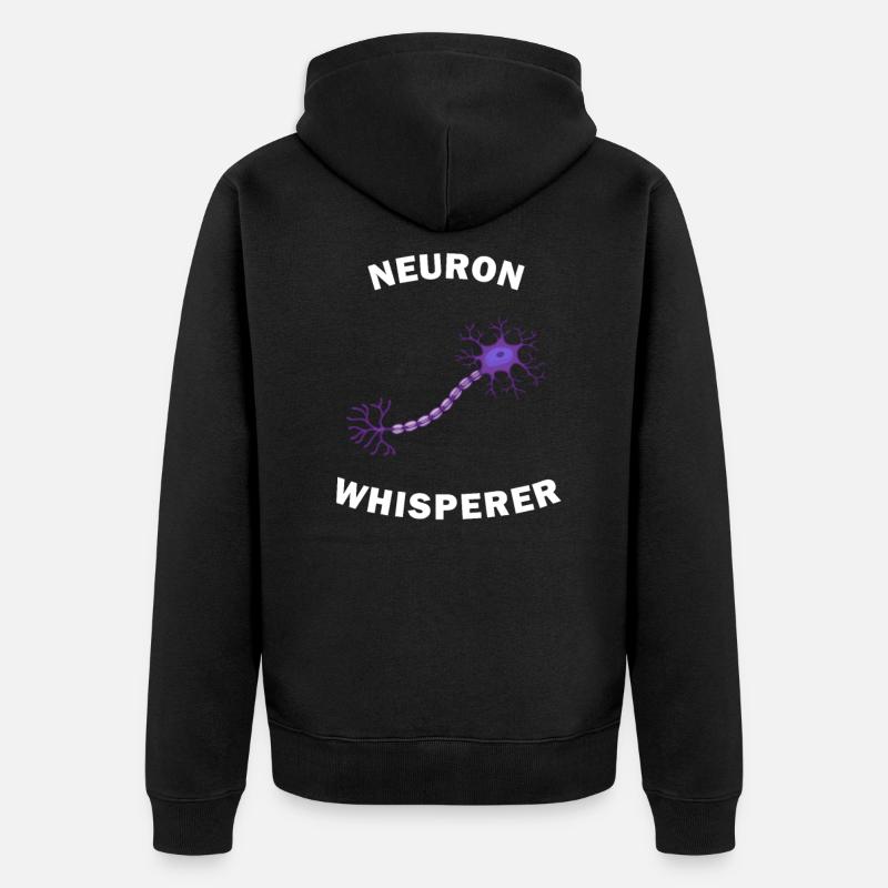 Neurone Whisperer - Veste à capuche bio Premium Unisexe - noir