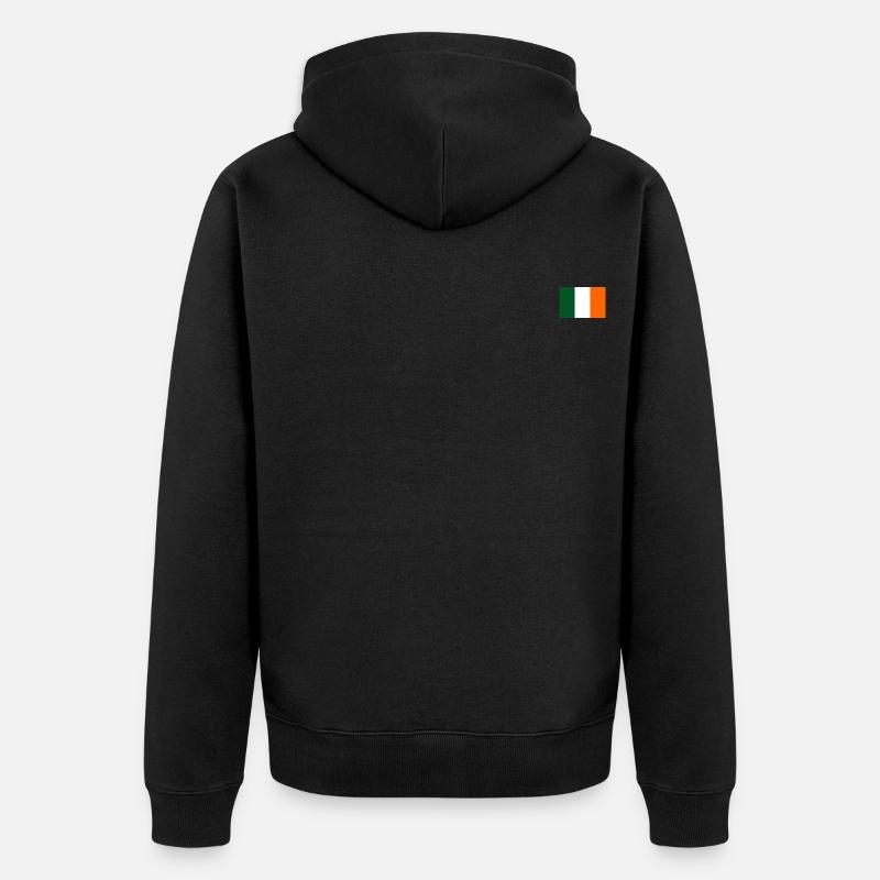 Drapeau de l’Irlande - Veste à capuche bio Premium Unisexe - noir