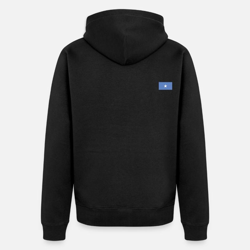 Drapeau de la Somalie - Veste à capuche bio Premium Unisexe - noir