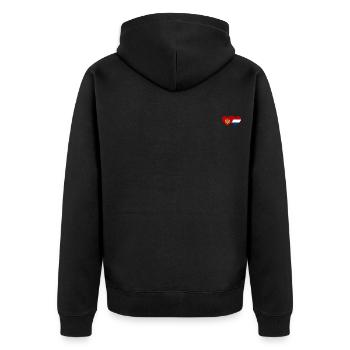 Monténégro Drapeau de la Hollande - Veste à capuche bio Premium Unisexe - noir - Dos - Nico (187cm)