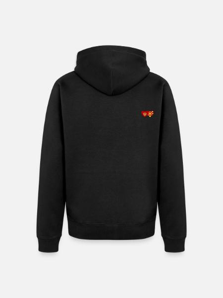Montenegro Macedonia flag - Unisex Premium Organic Zip Hoodie - black