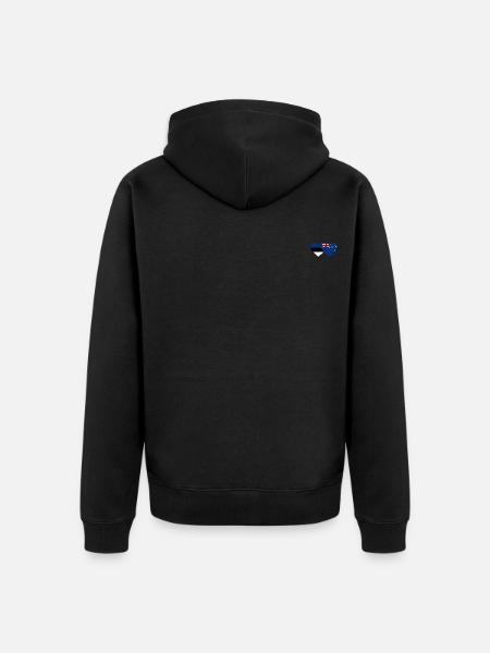 Estonie Drapeau néo-zélandais utilisé - Veste à capuche bio Premium Unisexe - noir