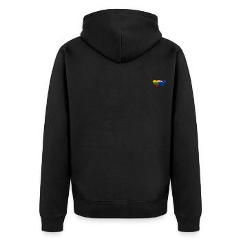 Lituanie Drapeau néo-zélandais - Veste à capuche bio Premium Unisexe - noir - Dos - Nico (187cm)