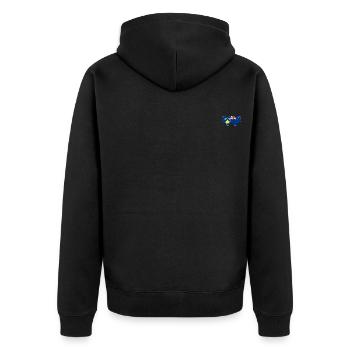 Drapeau de la Nouvelle-Zélande du Kosovo - Veste à capuche bio Premium Unisexe - noir - Dos - Nico (187cm)