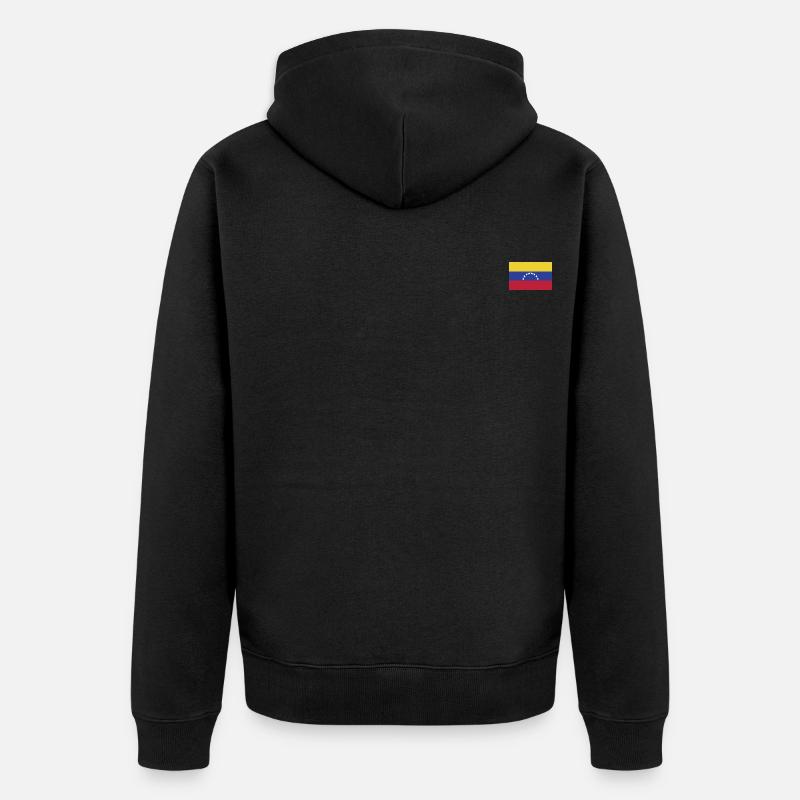Drapeau du Venezuela - Veste à capuche bio Premium Unisexe - noir