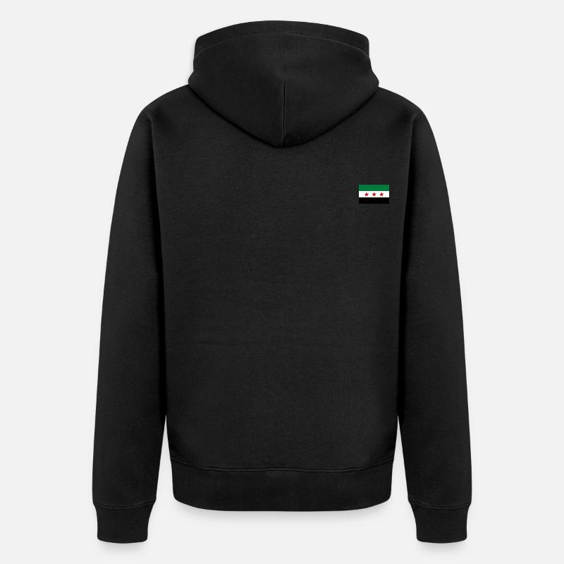 Drapeau de la Syrie - Veste à capuche bio Premium Unisexe - noir