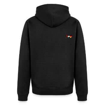 Drapeau de la Palestine Allemagne - Veste à capuche bio Premium Unisexe - noir - Dos - Nico (187cm)