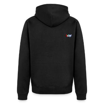Vereinigte Arabische Emirate Schottland Flagge - Unisex Premium Bio Zip Hoodie - Schwarz - Hinten - Nico (187cm)