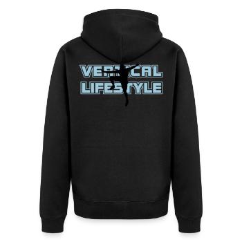 mode de vie vertical 2 - Veste à capuche bio Premium Unisexe - noir - Dos - Nico (187cm)