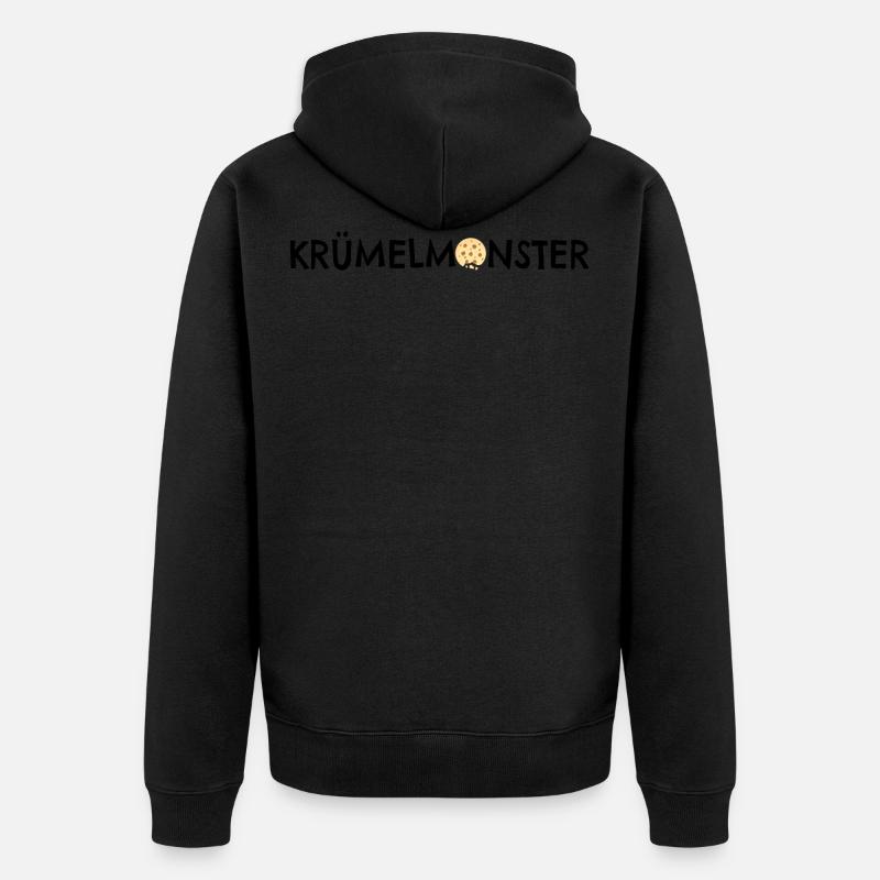 Cookie Monster - Veste à capuche bio Premium Unisexe - noir