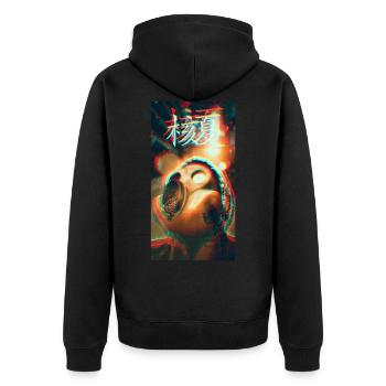 Nuclear Summer - Unisex Premium Organic Zip Hoodie - black - Back - Nico (187cm)